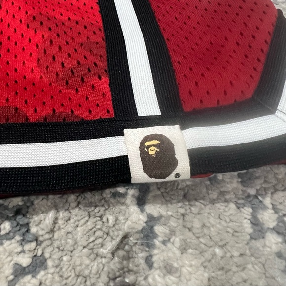 Bape Red Camo Kids Camo Basketball Shorts A Bathing Ape Sz 110 2-3 Year Olds - Picture 2 of 9